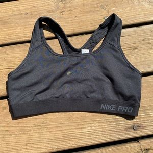 Nike pro black Sports bra